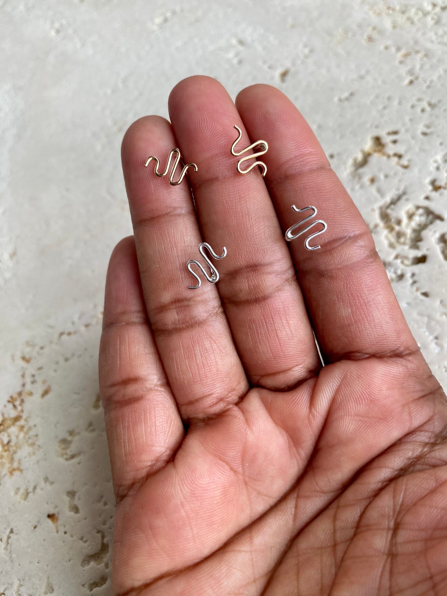 Squiggle studs